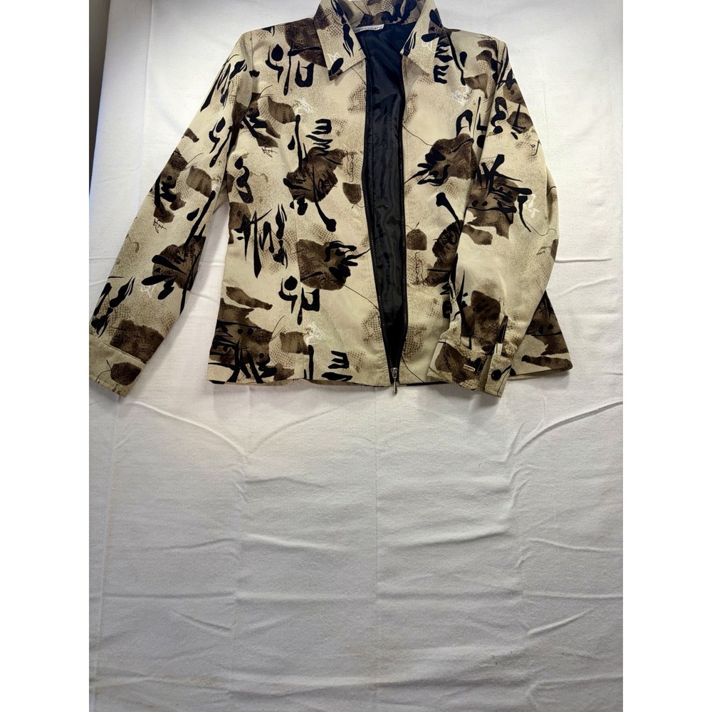 Dress Barn Women's Jacket Zip up Designer Lightweight Size S/M